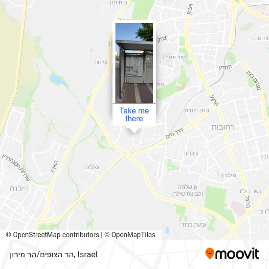 Карта הר הצופים/הר מירון