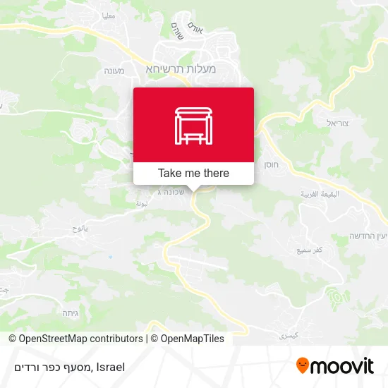 Карта מסעף כפר ורדים