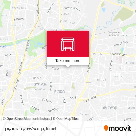 Карта בן זכאי/יצחק גרשטנקורן