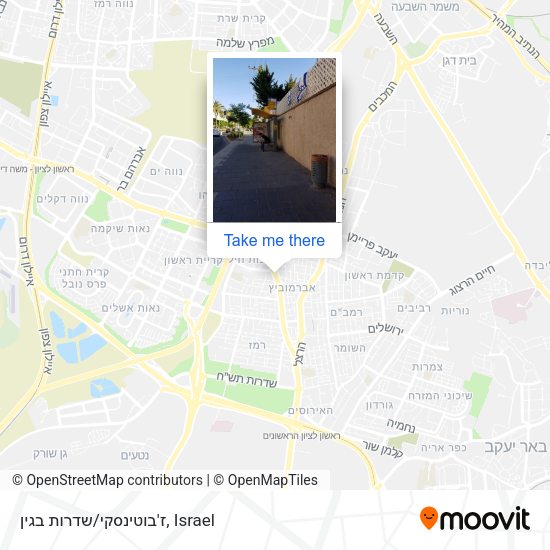 ז'בוטינסקי/שדרות בגין map