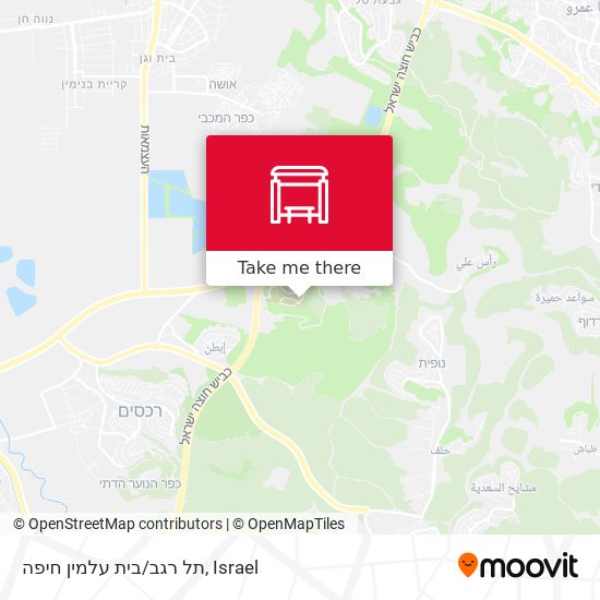 תל רגב/בית עלמין חיפה map