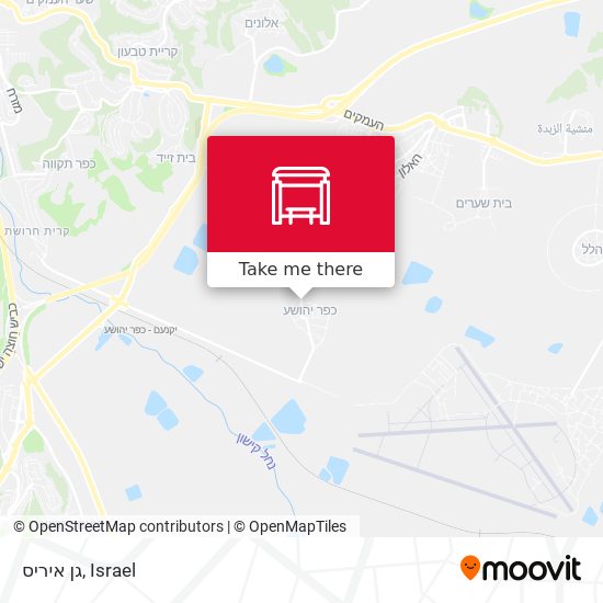 גן איריס map