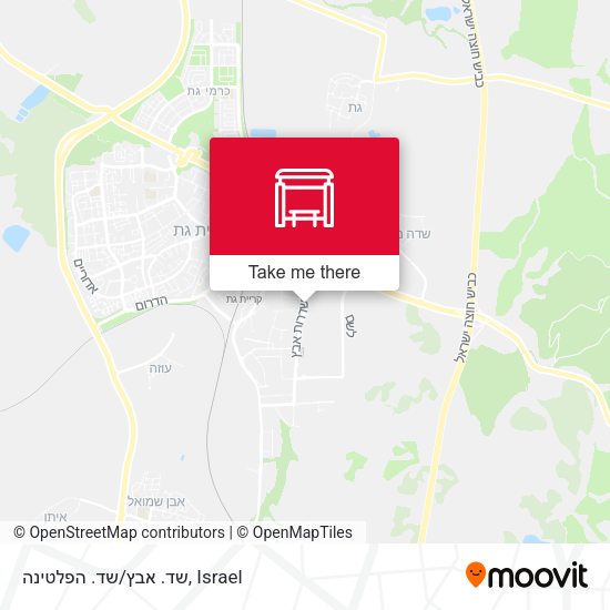 שד. אבץ/שד. הפלטינה map