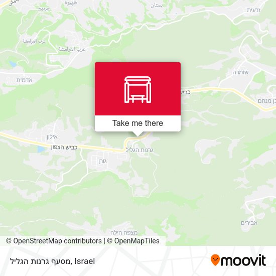 Карта מסעף גרנות הגליל