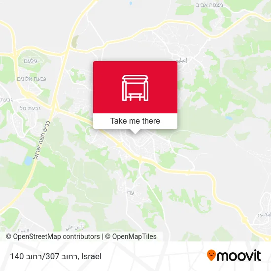 Карта רחוב 307/רחוב 140