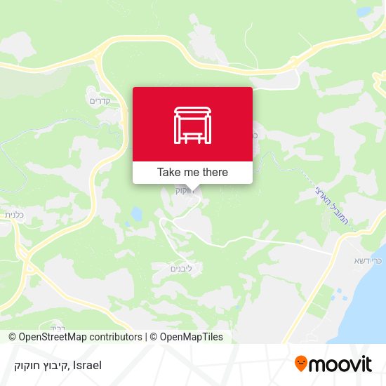 קיבוץ חוקוק map