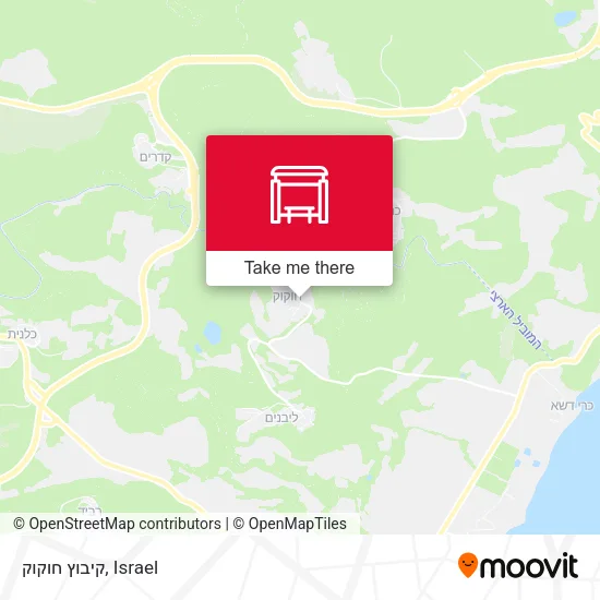 Карта קיבוץ חוקוק
