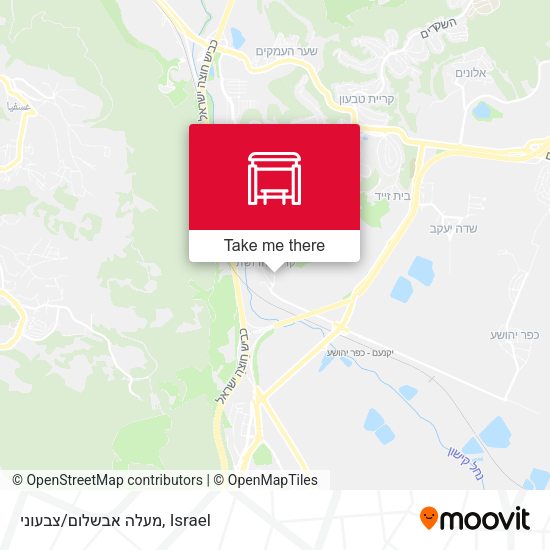 מעלה אבשלום/צבעוני map