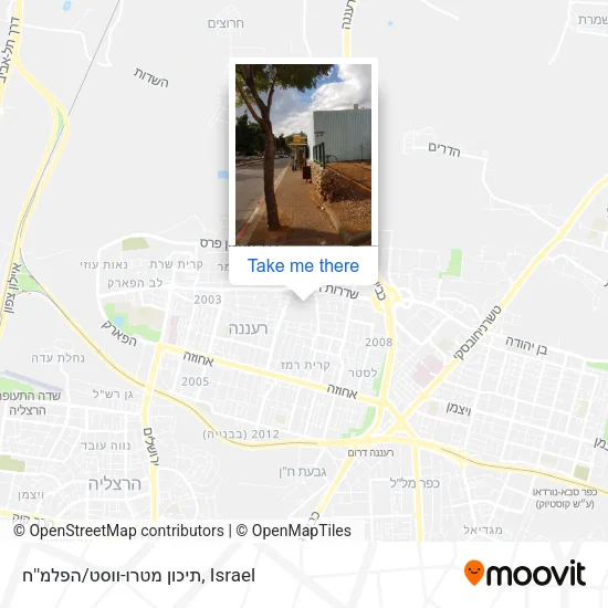 Карта תיכון מטרו-ווסט/הפלמ''ח