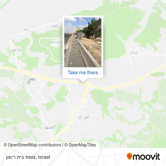 Карта צומת בית רימון