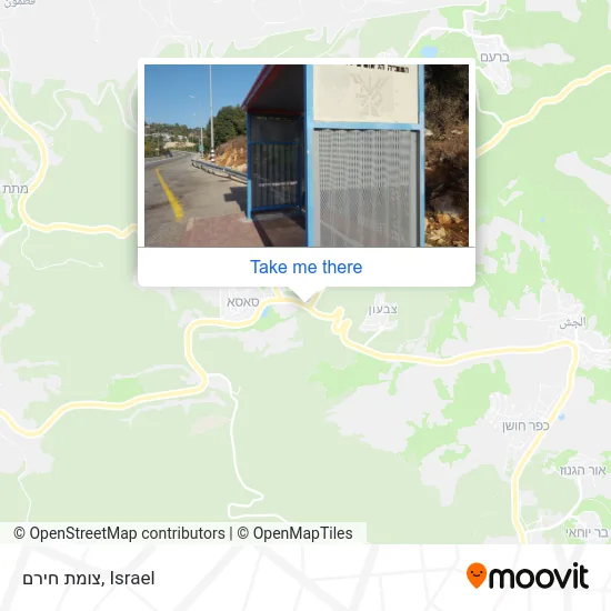 Карта צומת חירם