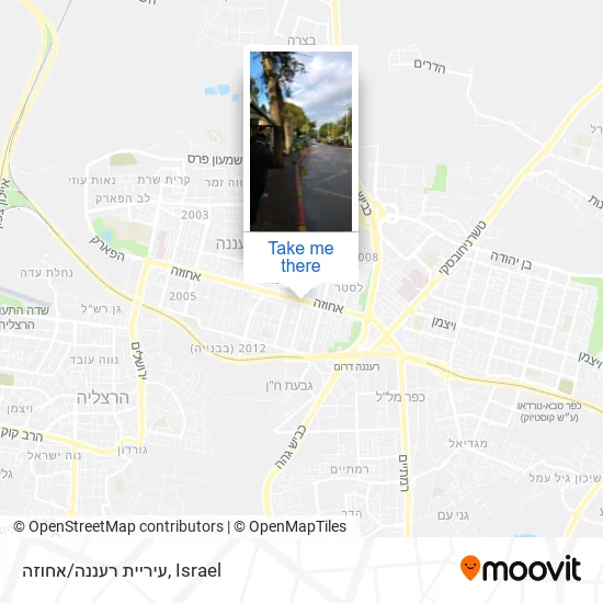 Карта עיריית רעננה/אחוזה