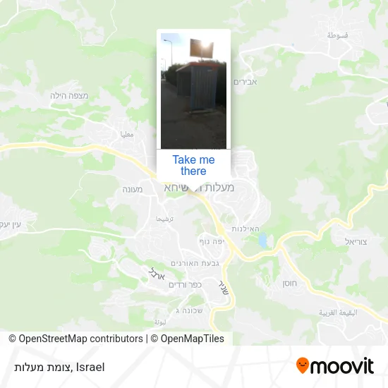 Карта צומת מעלות