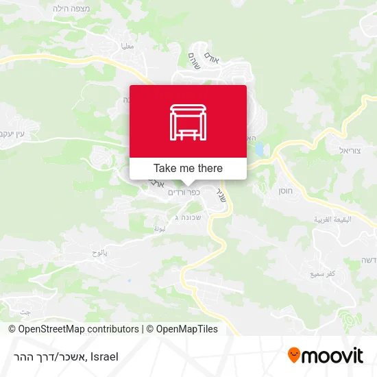 Карта אשכר/דרך ההר