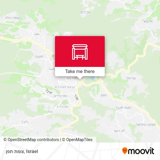 Карта צומת תפן