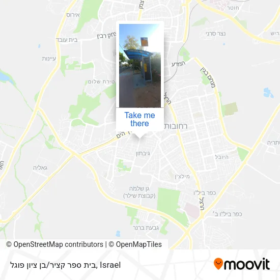 Карта בית ספר קציר/בן ציון פוגל