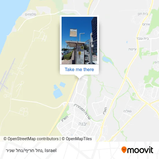 Карта נחל חריף/נחל שניר