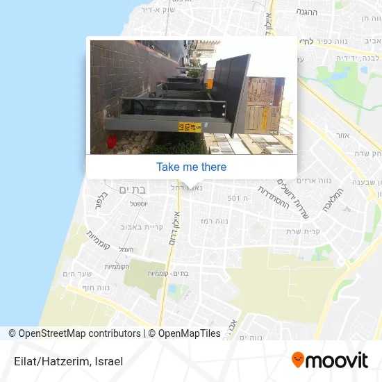 Eilat/Hatzerim map