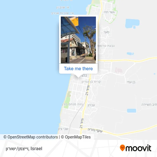 Карта וייצמן/ישורון