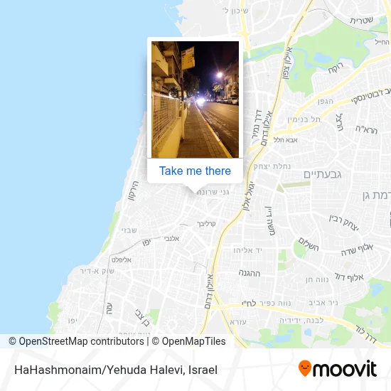 HaHashmonaim/Yehuda Halevi map