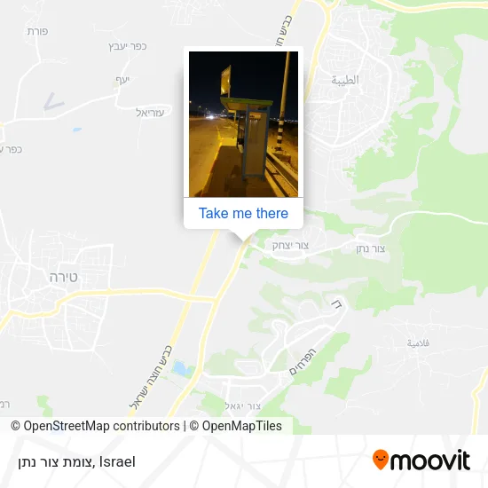 Карта צומת צור נתן