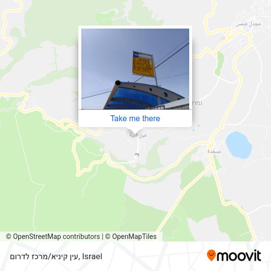 עין קיניא/מרכז לדרום map