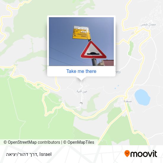 דרך דהור/יציאה map