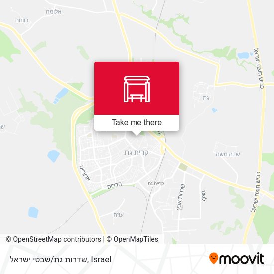 שדרות גת/שבטי ישראל map