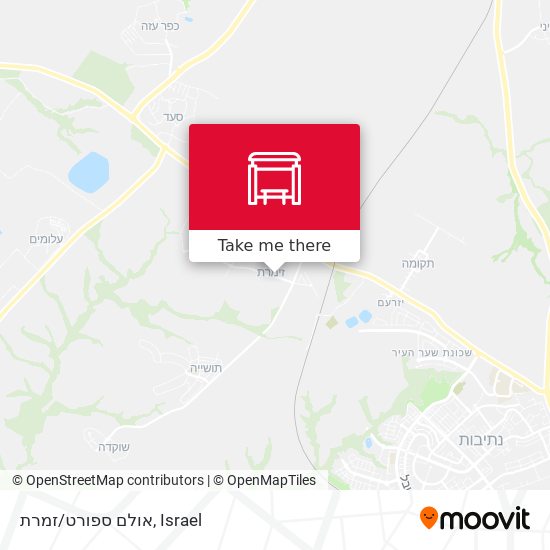 אולם ספורט/זמרת map