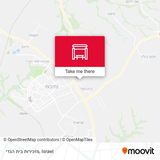 מזכירות בית הגדי map