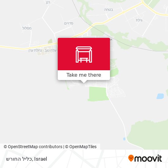 כליל החורש map