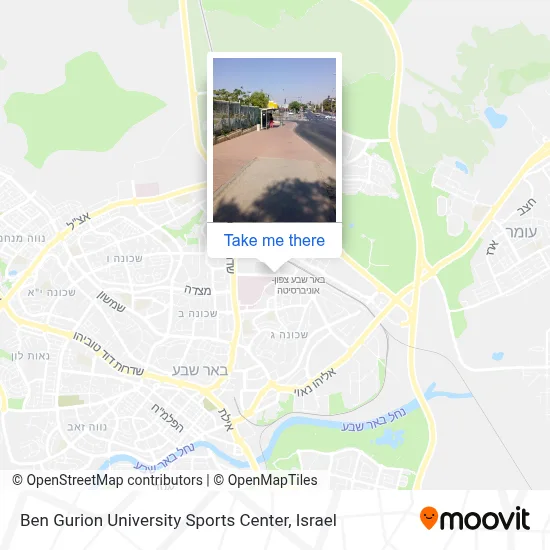 Ben Gurion University Sports Center map