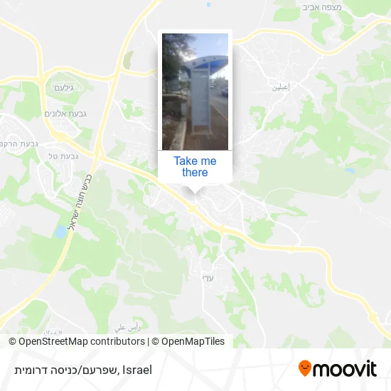 Карта שפרעם/כניסה דרומית