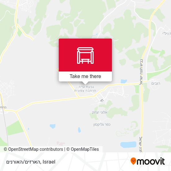 הארזים/האורנים map