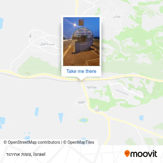 Карта צומת אחיהוד