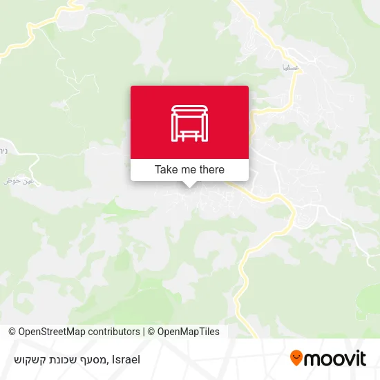 Карта מסעף שכונת קשקוש