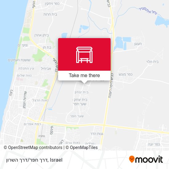 דרך חפר/דרך השרון map