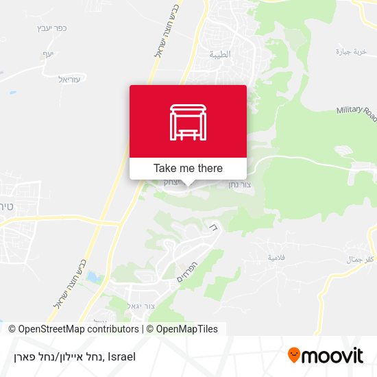 נחל איילון/נחל פארן map