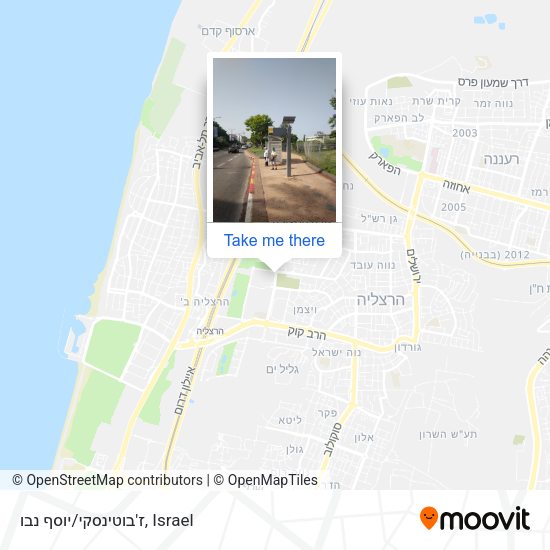 ז'בוטינסקי/יוסף נבו map
