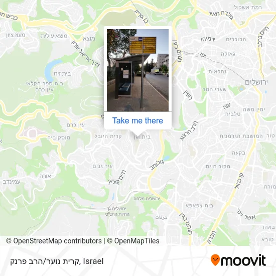 Карта קרית נוער/הרב פרנק