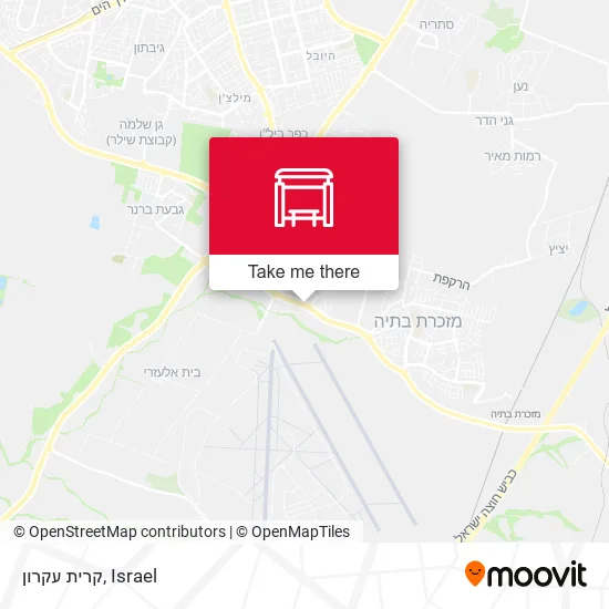 Карта קרית עקרון