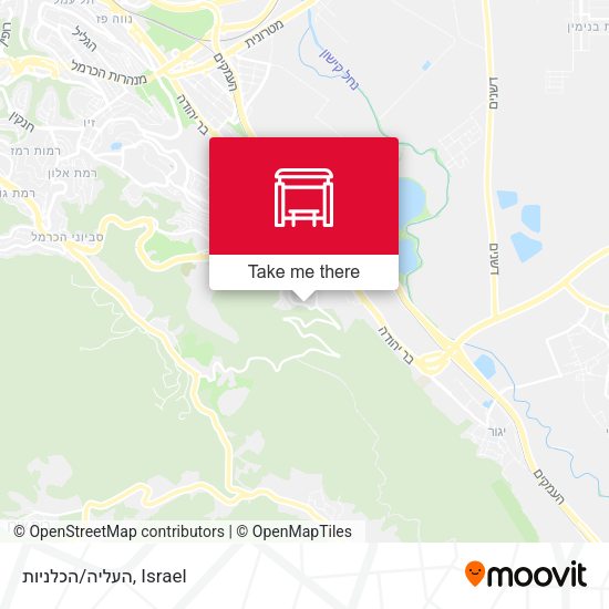 העליה/הכלניות map