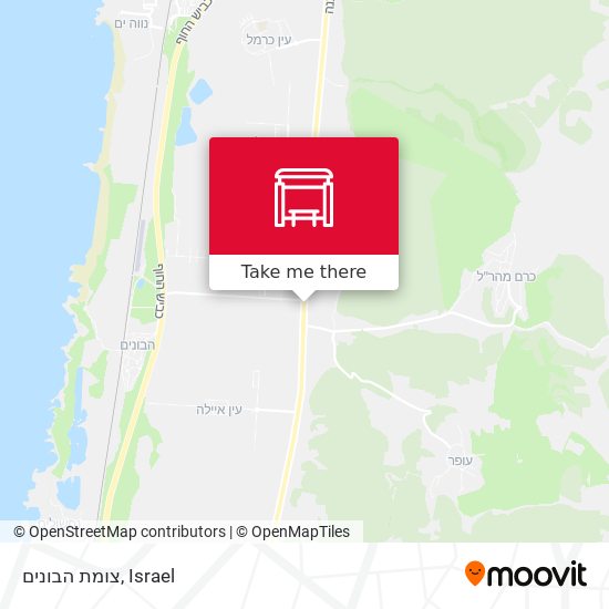 צומת הבונים map