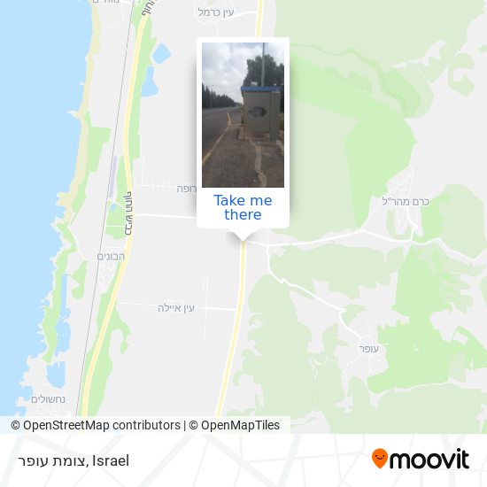 צומת עופר map