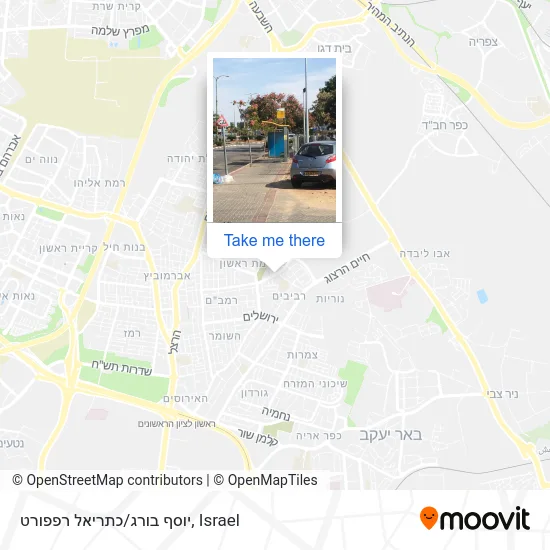 Карта יוסף בורג/כתריאל רפפורט