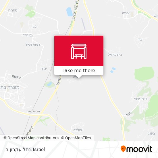 נחל עקרון ב map