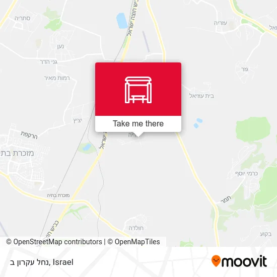 Карта נחל עקרון ב