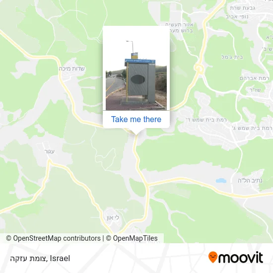 Карта צומת עזקה