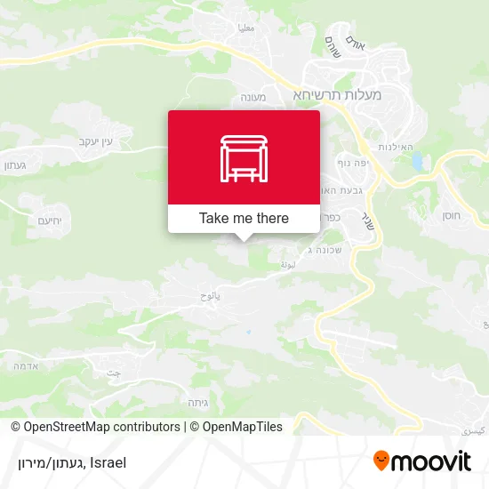 געתון/מירון map