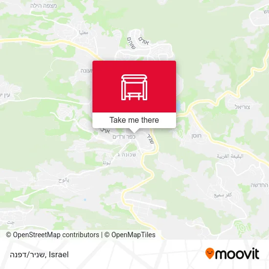 Карта שניר/דפנה